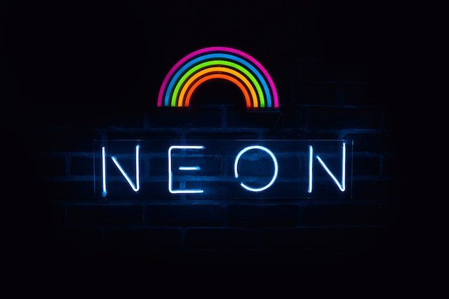 A creative neon sign for LED neon vs glass neon