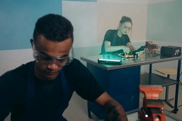 people working on electrical equipment for how to test a neon transformer