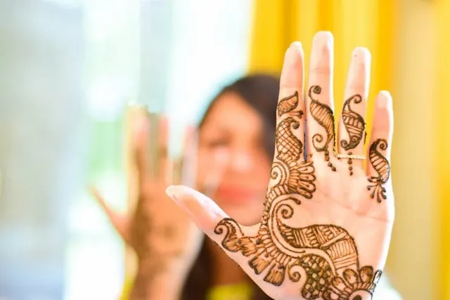 close-up of a hand with temporary diy tattoo for how to make temporary tattoos