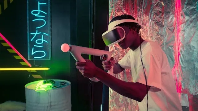 vr gaming surrounded by LED lighting for how to take led lights off without ripping pain