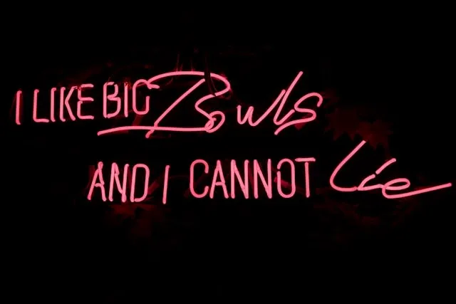 a funny red neon sign for funny restaurant signs