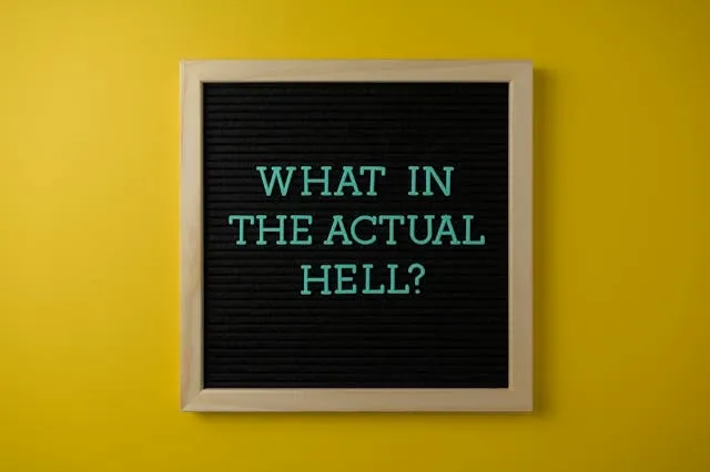 a humorous sign on a yellow wall for funny restaurant signs