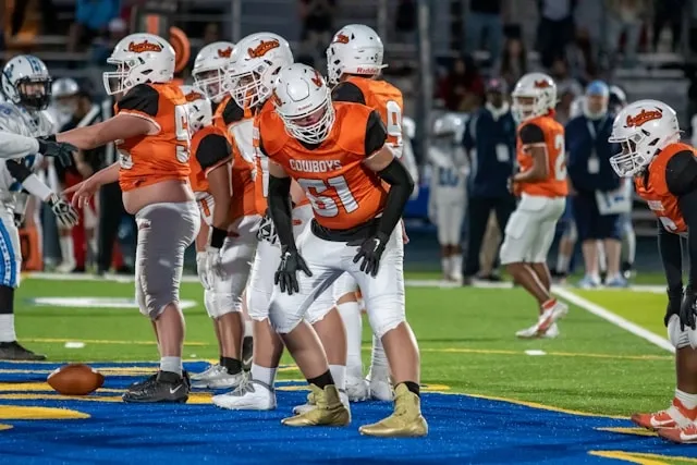 an nfl team preparing a play for nfl c patch