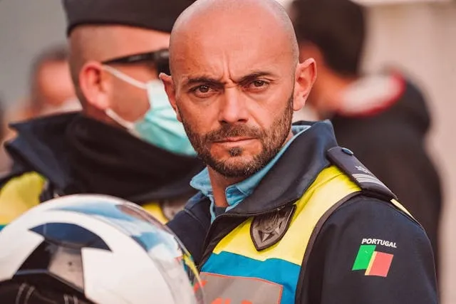a police officer with a patch on the uniform for how to make pvc patches