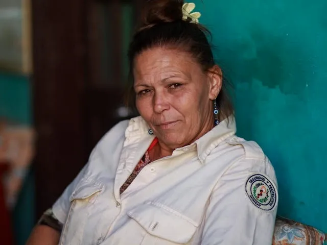 a woman with a patch on her shoulder for how to make iron-on patches