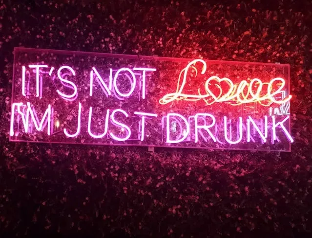 a humorous neon beer sign for beer sign ideas