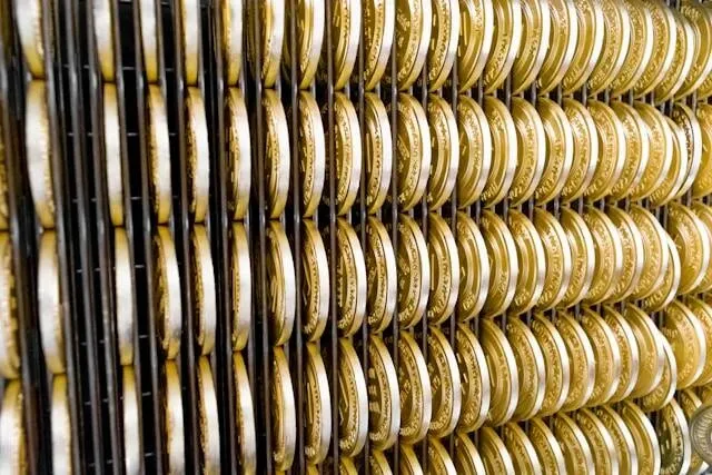a rack full of coins for challenge coin display ideas
