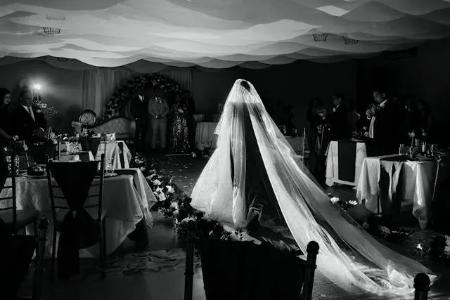 elegant black and white photograph of a wedding ceremony for how to make your wedding unique and unforgettable