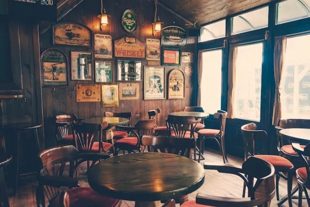 a traditional pub interior for pub decor ideas