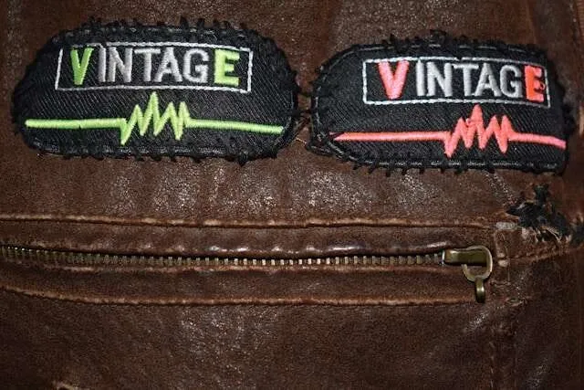 a pair of patches sewn onto leather for how to attach patches