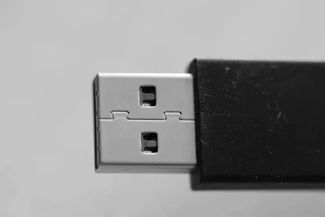 a close-up of a usb connector for how long do flash drives last