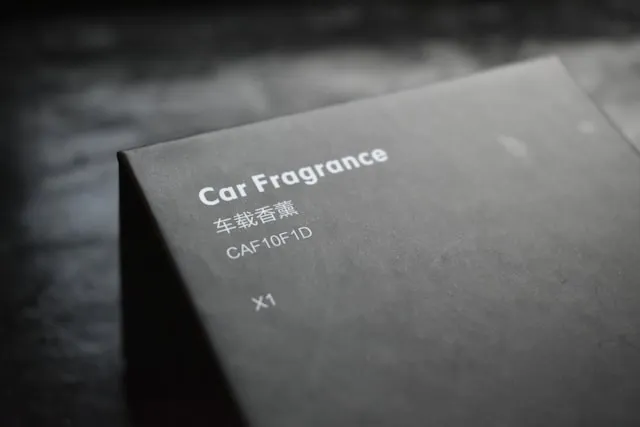 a black box of car fragrances for how to make custom air fresheners