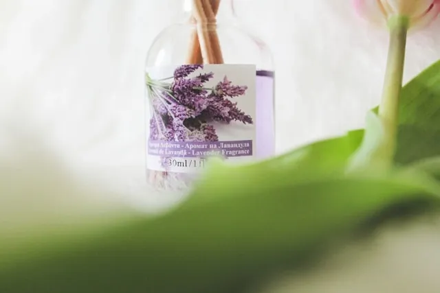 a lavender fragrance bottle for how to use room freshener