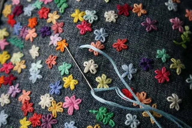 colorful embroidered flowers for how to embroider on clothes