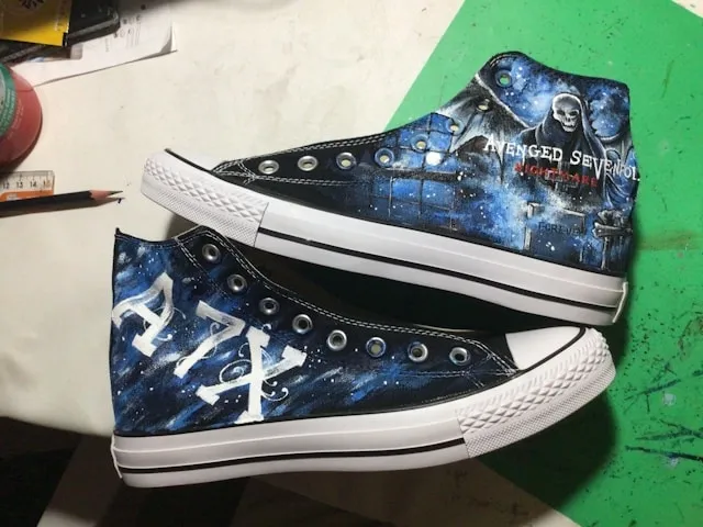a pair of personalized shoes for shoe design ideas