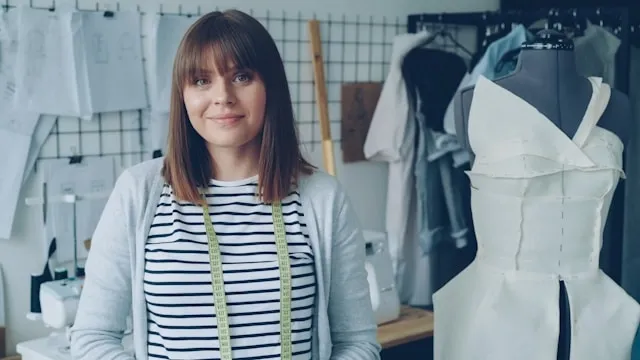 a person with a refashioned garment for refashioning clothes a person with a refashioned garment for refashioning clothes
