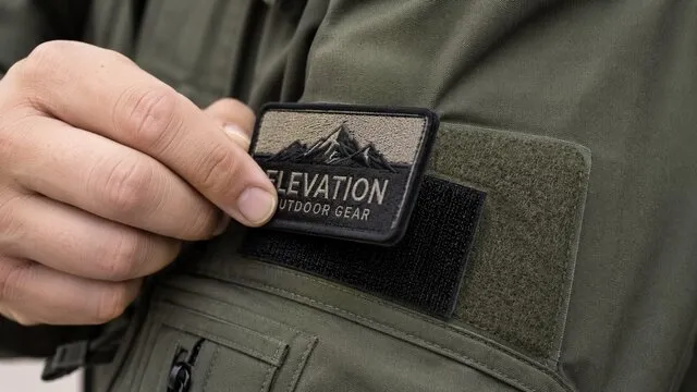 a person attaching a velcro patch to a shirt for how to make velcro patches a person attaching a velcro patch to a shirt for how to make velcro patches