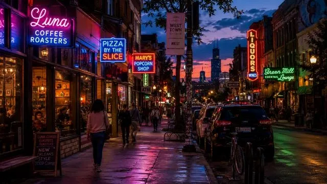 a street with neon signs for who discovered neon a street with neon signs for who discovered neon