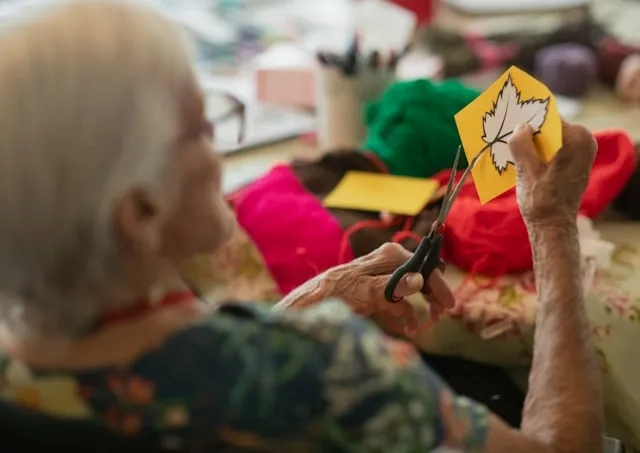 a person cutting around a template for felt patches diy