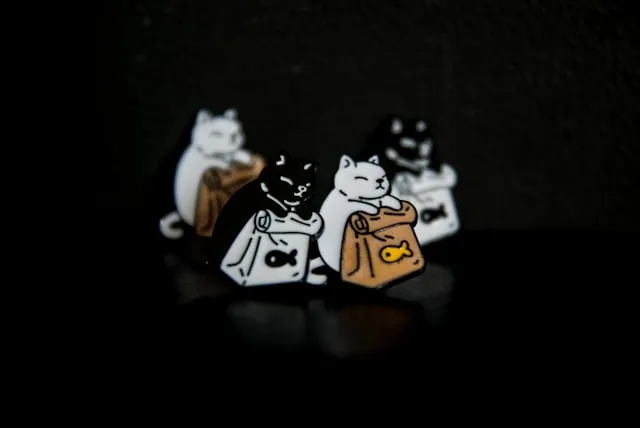 some cute enamel pins for hard vs soft enamel pins