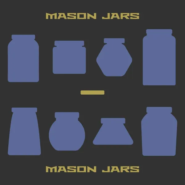 Mason jar vector chart Mason jar vector chart