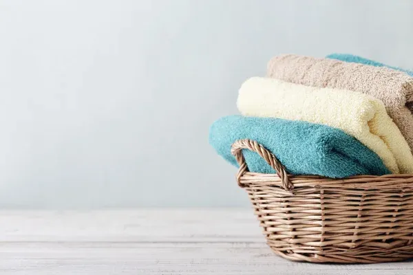Towels in a basket