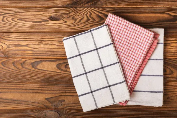 Kitchen towels on white background Kitchen towels on white background