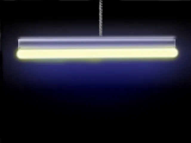 illuminated fluorescent tube on dark background illuminated fluorescent tube on dark background