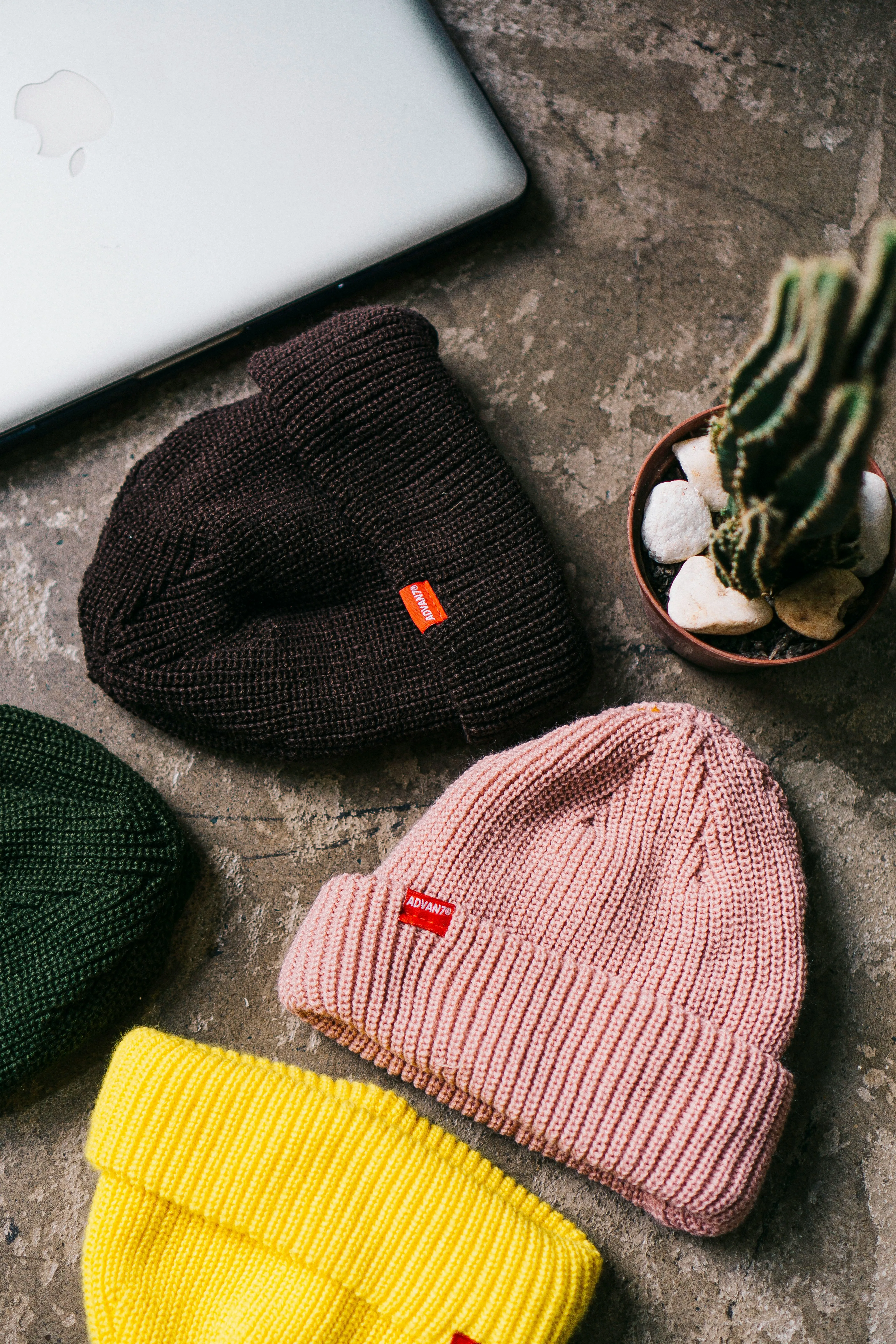 Assorted beanie hats Assorted beanie hats