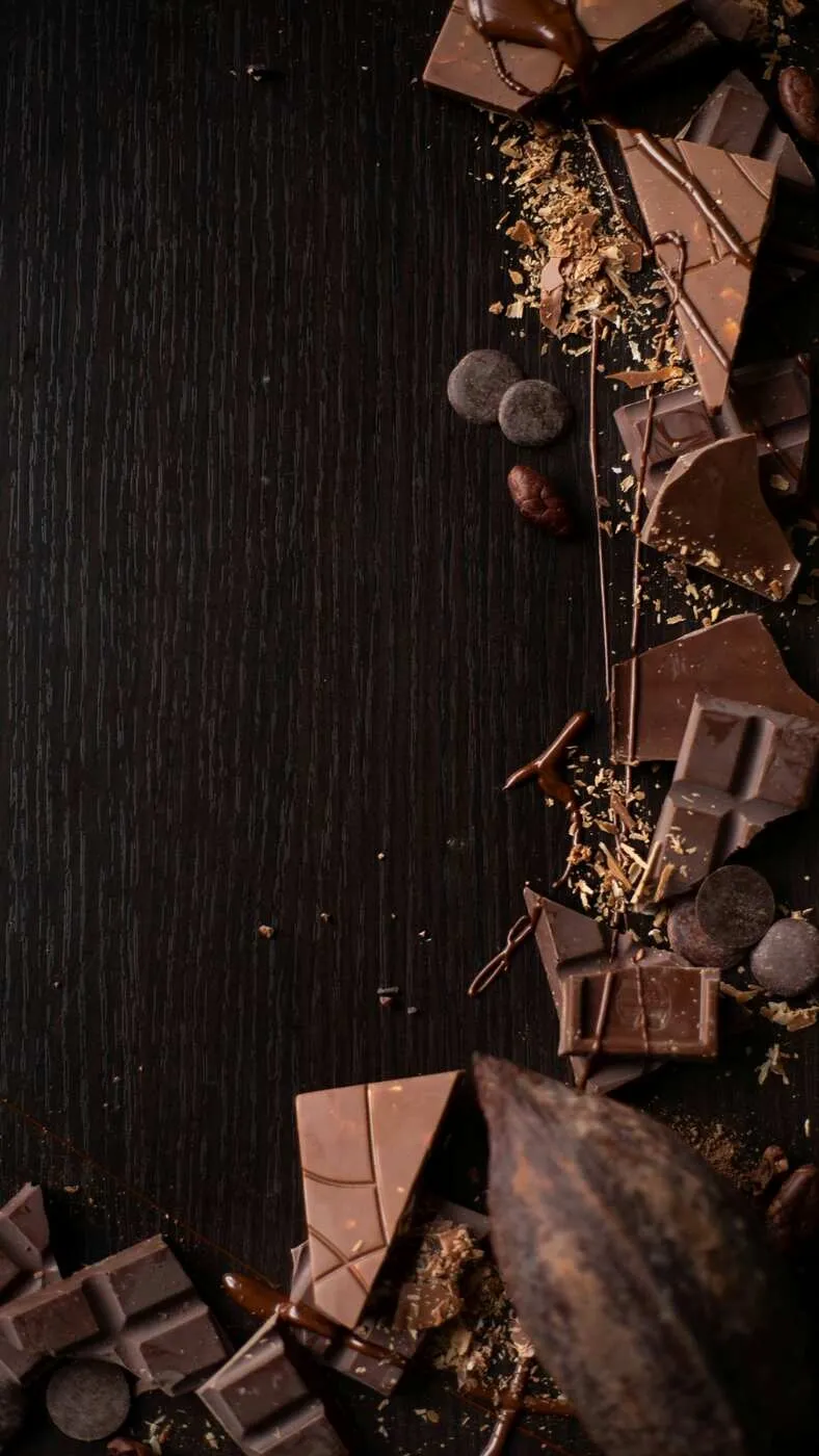 Assorted chocolate pieces Assorted chocolate pieces