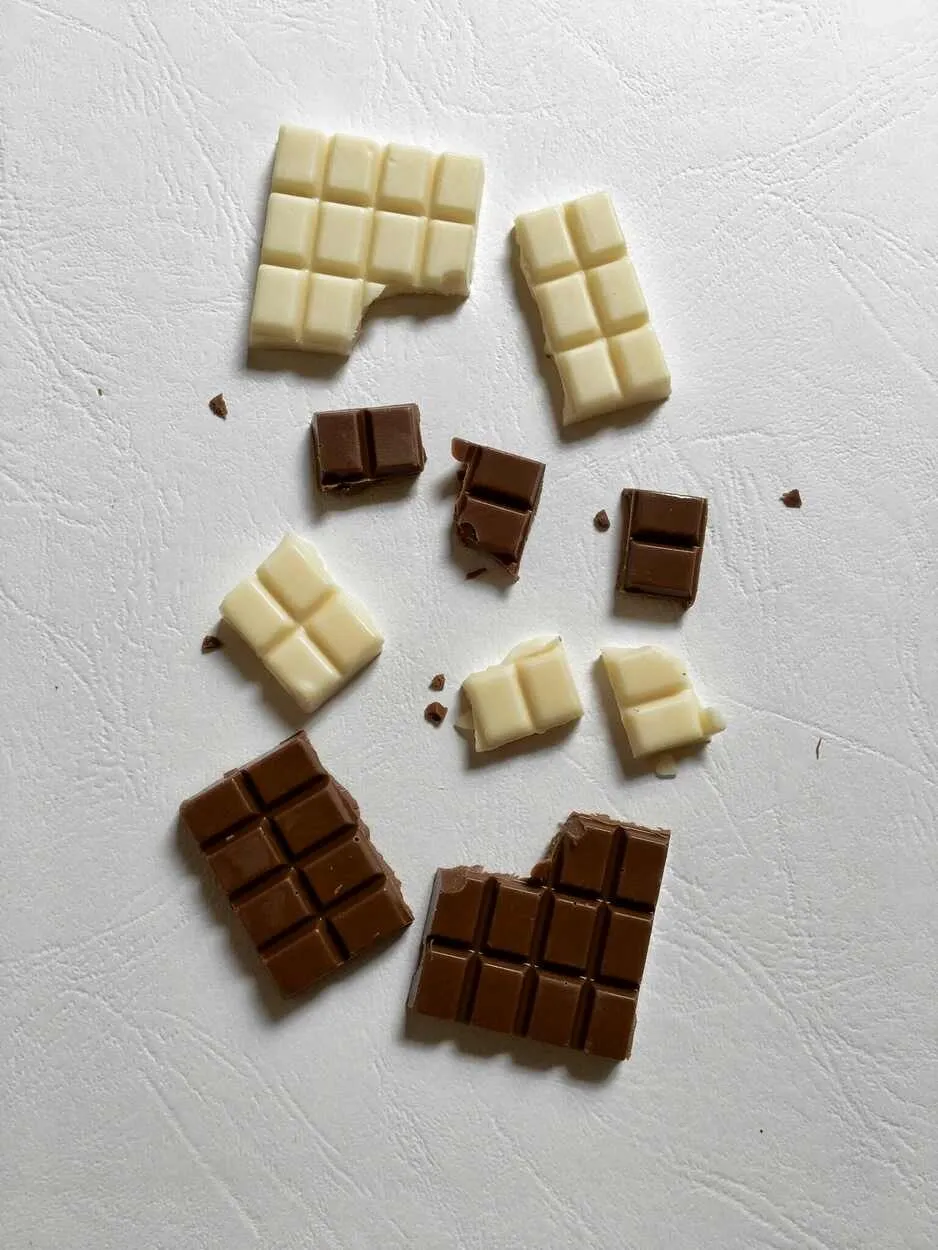 Chocolates on white background Chocolates on white background