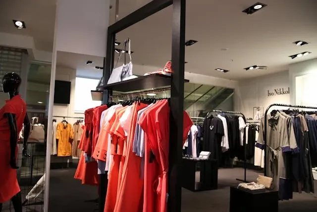 a clothing store with lots of items on display for retail store interior design