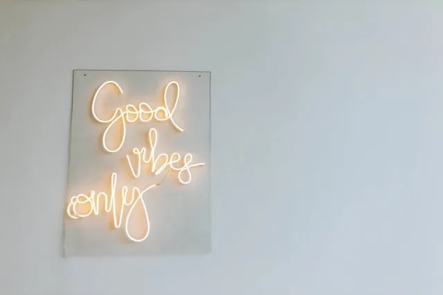 a good vibes only neon sign for what are neon signs made of