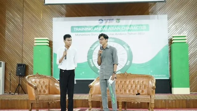 two men giving a brand presentation for what type of promotion takes place at trade shows two men giving a brand presentation for what type of promotion takes place at trade shows