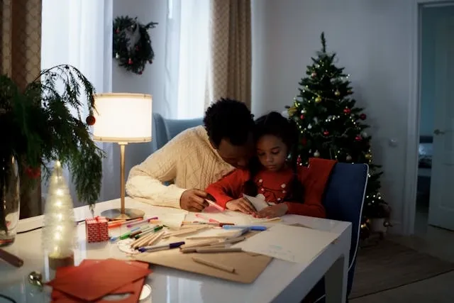 a father and daughter making christmas crafts for christmas coasters diy a father and daughter making christmas crafts for christmas coasters diy