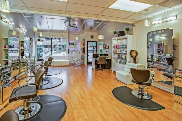white and brown chairs inside a salon for salon lighting ideas white and brown chairs inside a salon for salon lighting ideas