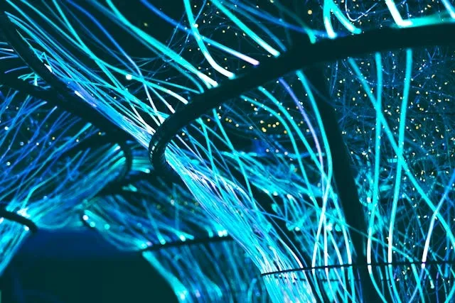 glowing blue neons for el wire neon sign glowing blue neons for el wire neon sign