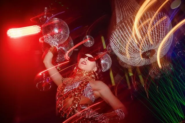 a vibrant dance party for glow in the dark party ideas