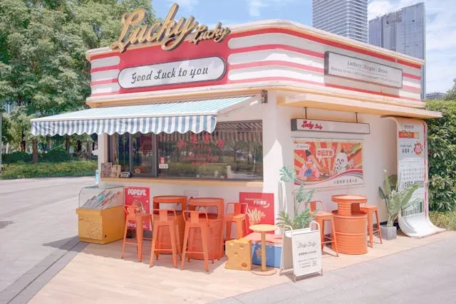 a fast food kiosk for signage cost a fast food kiosk for signage cost