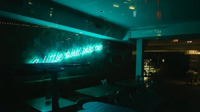 blue neon light inside a bar for best custom neon signs blue neon light inside a bar for best custom neon signs