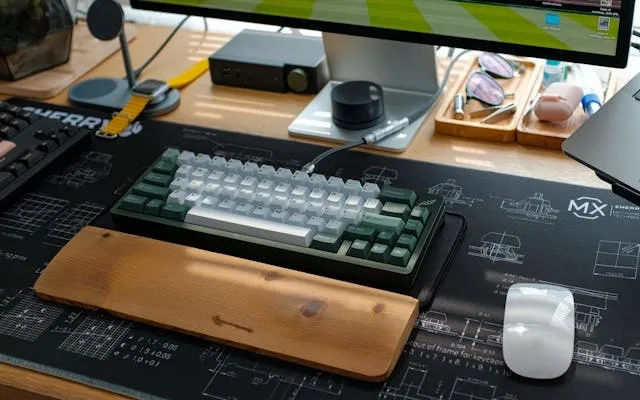 a computer and desk setup for mouse pad sizes a computer and desk setup for mouse pad sizes