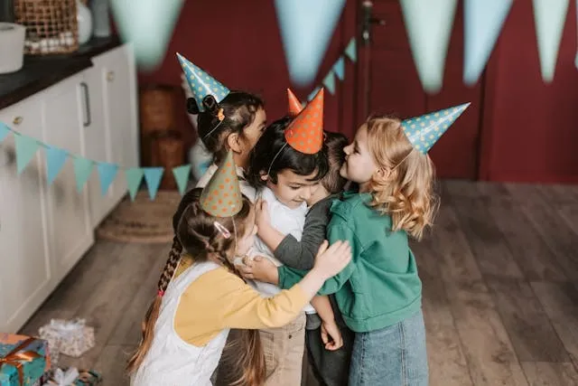 children at a party for diy party decorations