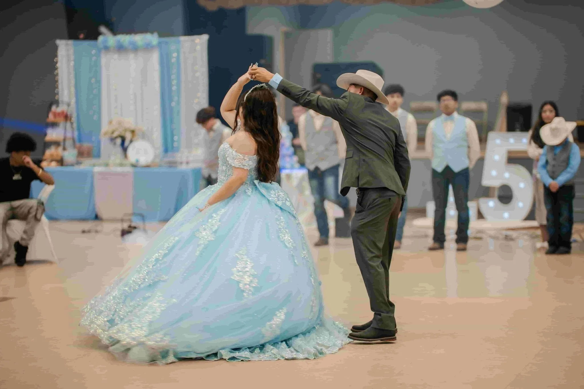 an elegant quinceanera ballroom dance for quinceanera backdrop ideas