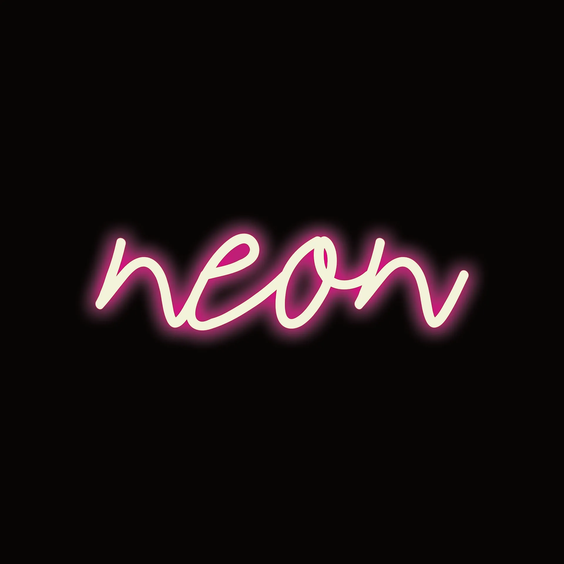 a white neon script sign mounted on a pale wall for white neon sign aesthetic