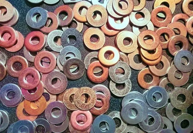 metal washers for tablecloth weights diy