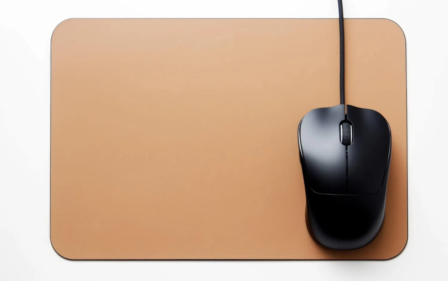 Isolated Computer Mouse Pad On White Background