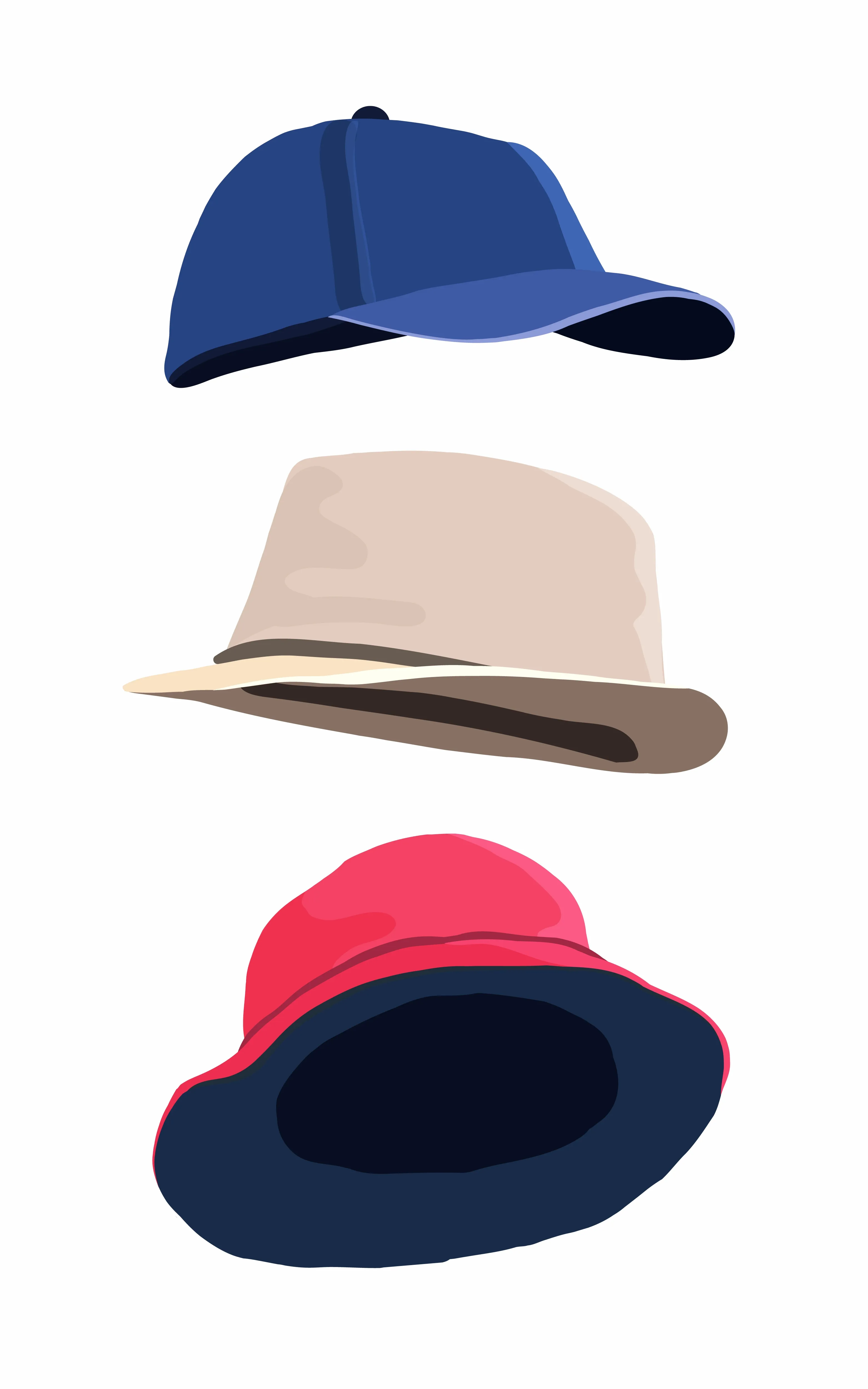 Baseball cap hat red panama