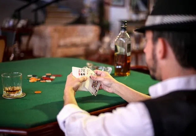 man at a card table for card table tablecloth size