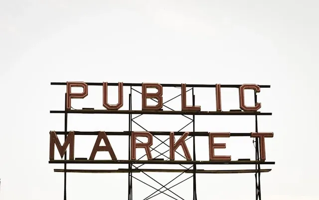 an outdoor public market neon sign for can neon signs be used outdoors