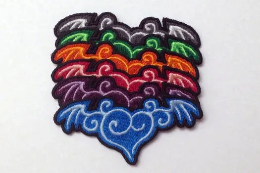 a selection of iron-on patches for iron-on patch polyester